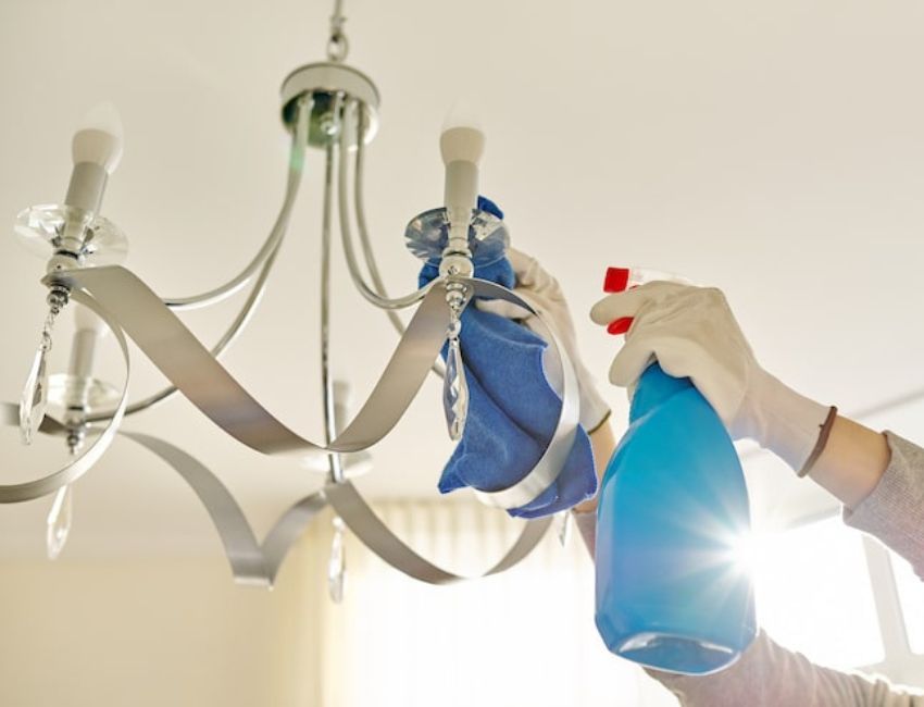 chandelier cleaning service - Grand Power Cleaners